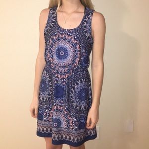 Blue Pattern Dress